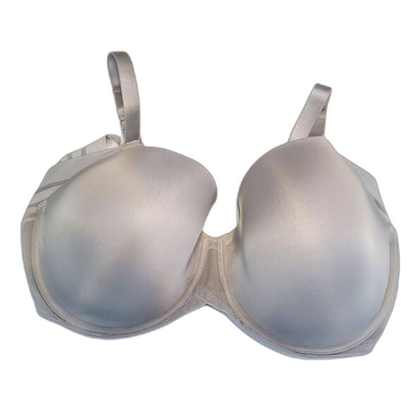 Paramour Grey Satin Mesh Seamless Underwired Bra 42DD - Picture 6 of 9